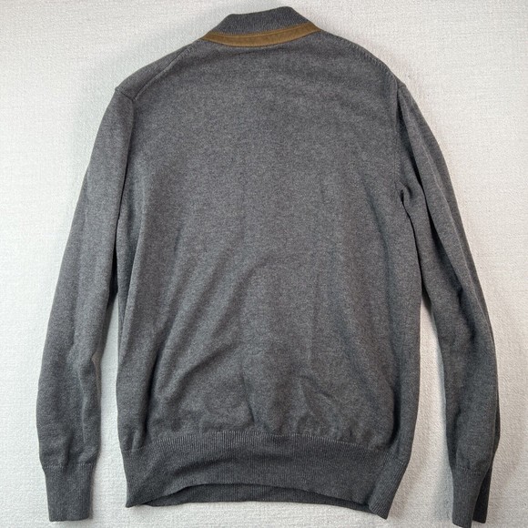 Enro Henley Style Sweater Cotton Cashmere Blend Mens Size Medium Gray - Picture 10 of 15